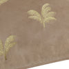 Not Applicable Brown Cushions - Guilded Palms Embroidered Cushion Cover Mink Paoletti