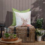 Animal Cream Cushions - Gregor Stag Outdoor Polyester Filled Cushion Natural Voyage Maison