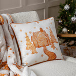  Brown Cushions - Gretel Velvet Piped Cushion Cover Cloud Dust/Ginger furn.