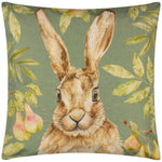 Animal Green Cushions - Grove Hare Outdoor Cushion Cover Olive Evans Lichfield