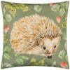 Evans Lichfield Grove Hedgehog Outdoor Cushion Cover in Olive