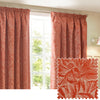 Wylder Grantley Jacquard Pencil Pleat Curtains in Brick