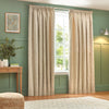 Wylder Grantley Jacquard Pencil Pleat Curtains in Natural