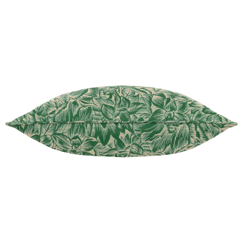 Wylder Grantley Jacquard Piped Cushion Cover in Emerald