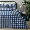 Check Blue Bedding - Hartsford Check Printed Duvet Cover Set Navy furn.