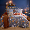 Animal Purple Bedding - Halloween Pawty Printed Reversible Duvet Cover Set Multicolour furn.