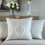 Prestigious Textiles Hamlet Cushion Cover in Alabaster