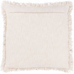 Yard Hara Woven Fringed Cotton Cushion Cover in Ink