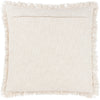 Yard Hara Woven Fringed Cotton Cushion Cover in Lichen