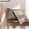 Yard Hara Woven Fringed Cotton Cushion Cover in Lichen