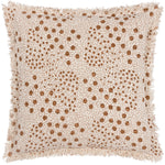 Yard Hara Woven Fringed Cotton Cushion Cover in Yolk