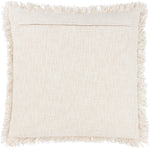 Yard Hara Woven Fringed Cotton Cushion Cover in Yolk