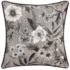 Floral Beige Cushions - Harlington Botany Floral Piped Cushion Cover Sepia Wylder