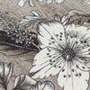 Floral Beige Cushions - Harlington Botany Floral Piped Cushion Cover Sepia Wylder