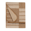 Geometric Beige Throws - Harlech Woven Reversible Throw Biscuit Yard