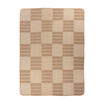 Geometric Beige Throws - Harlech Woven Reversible Throw Biscuit Yard