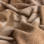 Geometric Beige Throws - Harlech Woven Reversible Throw Biscuit Yard
