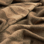 Geometric Brown Throws - Harlech Woven Reversible Throw Brown Yard
