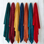 Plain Red Throws - Harlow Fleece Throw Berry furn. 