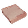 Plain Pink Throws - Harlow Fleece Throw Blush furn. 