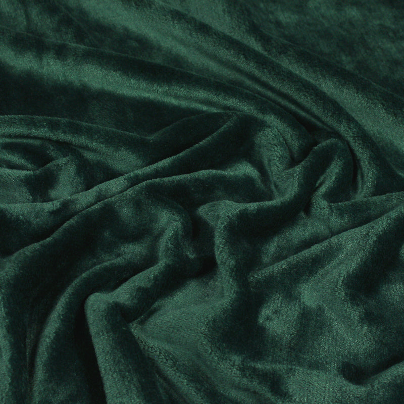 Plain Green Throws - Harlow Fleece Throw Emerald furn. 