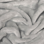 Plain Grey Throws - Harlow Fleece Throw Grey furn. 