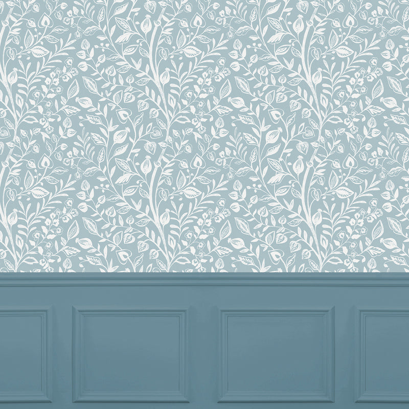 Voyage Maison Harlow 1.4m Wide Width Wallpaper in Aqua