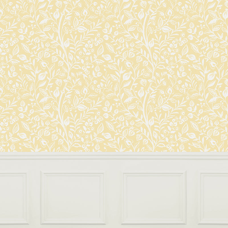 Voyage Maison Harlow 1.4m Wide Width Wallpaper in Lemon