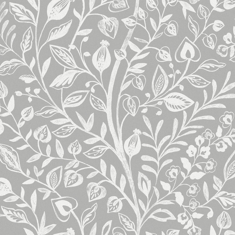 Voyage Maison Harlow 1.4m Wide Width Wallpaper in Silver