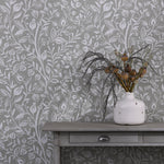 Voyage Maison Harlow 1.4m Wide Width Wallpaper in Silver