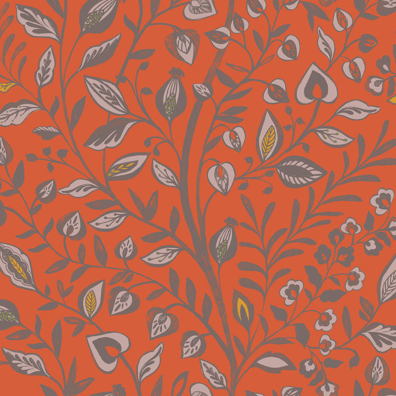 Harlow Wallpaper Sample Terracotta