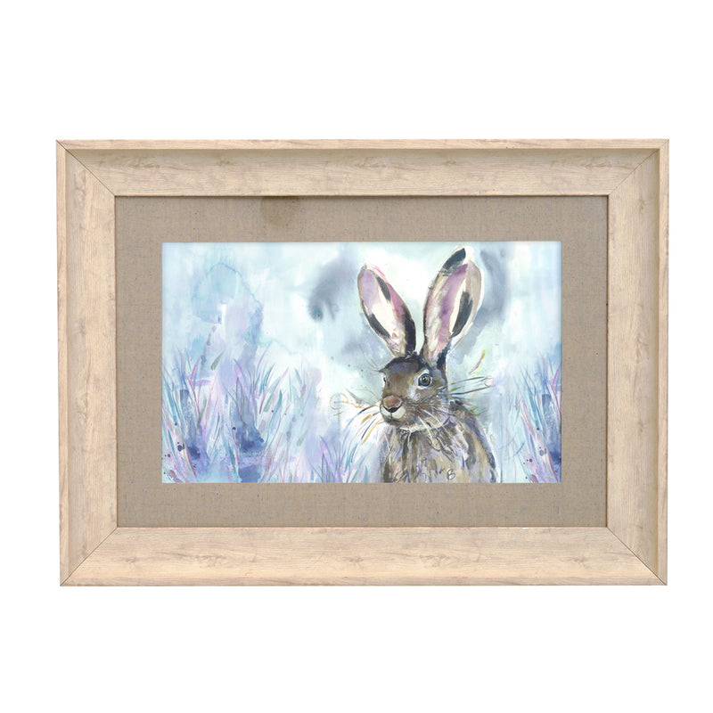 Animal Blue Wall Art - Harriet Hare  Framed Print Birch Voyage Maison