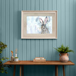 Animal Blue Wall Art - Harriet Hare  Framed Print Birch Voyage Maison