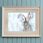 Animal Blue Wall Art - Harriet Hare  Framed Print Birch Voyage Maison