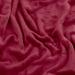 Plain Red Throws  - Harrow Fleece Throw Berry furn.