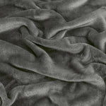 Plain Grey Throws  - Harrow Fleece Throw Charcoal furn.
