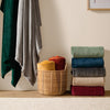 Plain Grey Throws  - Harrow Fleece Throw Charcoal Furn