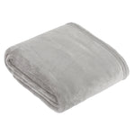Plain Grey Throws  - Harrow Fleece Throw Grey furn.