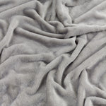 Plain Grey Throws  - Harrow Fleece Throw Grey furn.
