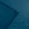 Plain Blue Throws  - Harrow Fleece Throw Midnight furn.