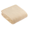 Plain Cream Throws  - Harrow Fleece Throw Natural furn.