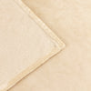 Plain Cream Throws  - Harrow Fleece Throw Natural furn.