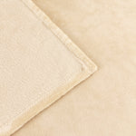 Plain Cream Throws  - Harrow Fleece Throw Natural furn.