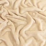 Plain Cream Throws  - Harrow Fleece Throw Natural furn.