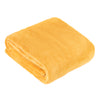 Plain Yellow Throws  - Harrow Fleece Throw Ochre furn.