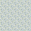 Voyage Maison Hawick Printed Cotton Fabric in Bluebell Cream