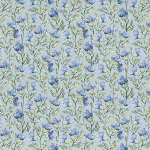 Voyage Maison Hawick Printed Cotton Fabric in Bluebell