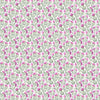 Voyage Maison Hawick Printed Cotton Fabric in Fuchsia Cream