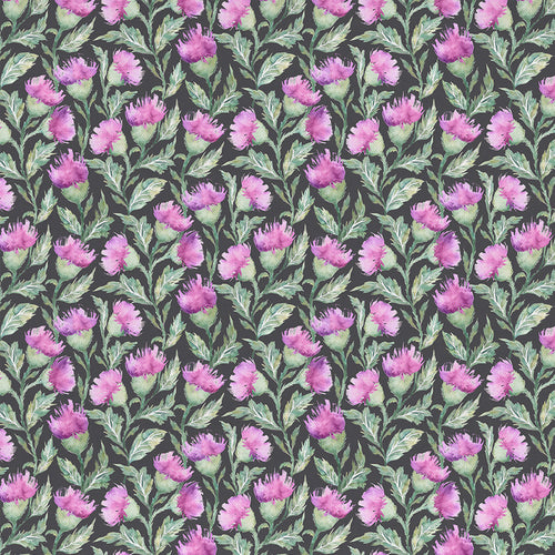 Voyage Maison Hawick Printed Cotton Fabric in Graphite