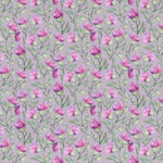 Voyage Maison Hawick Printed Cotton Fabric in Mauve